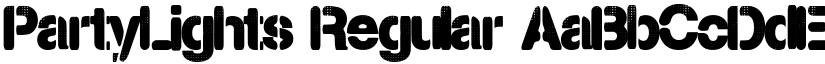 PartyLights Regular font