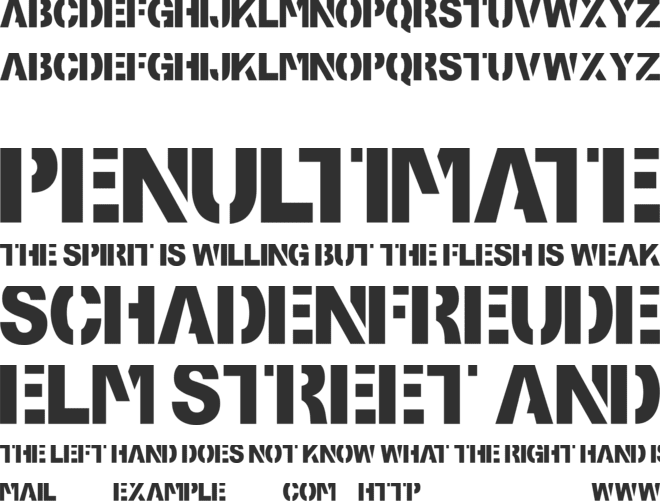 Lost Highway font preview
