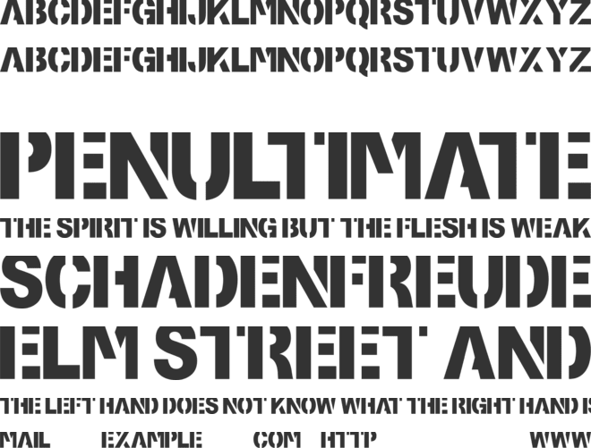 Lost Highway font preview