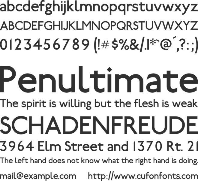 Railway font preview