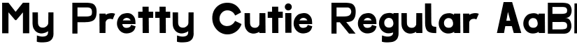 My Pretty Cutie Regular font