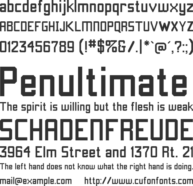 Anthem font preview