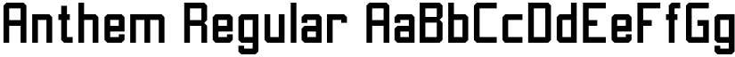 Anthem Regular font