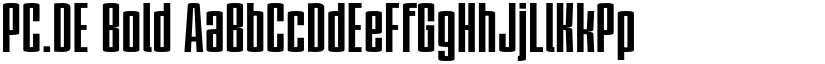 PC.DE font download