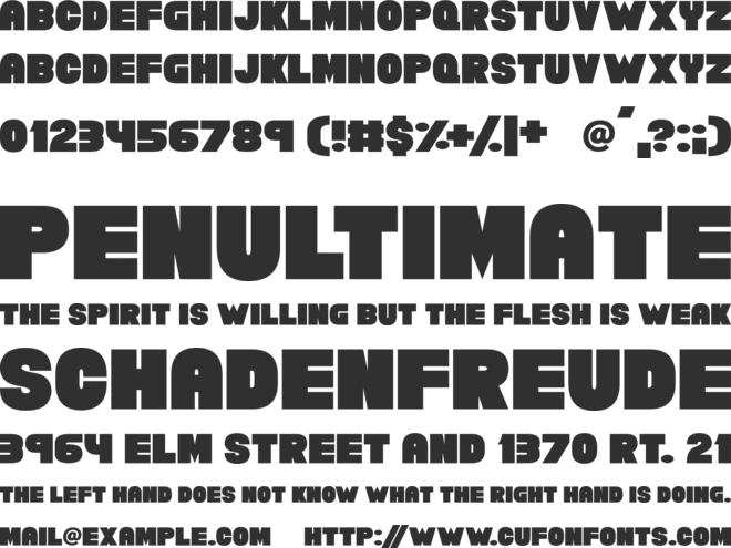 Chunky Funks font preview