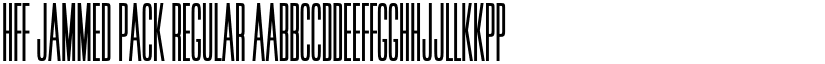 HFF Jammed Pack Regular font