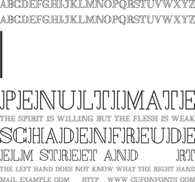 Maroline font preview