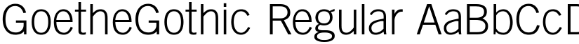 GoetheGothic Regular font