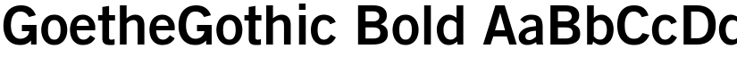 GoetheGothic Bold font