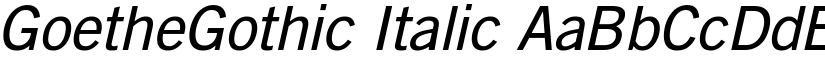 GoetheGothic Italic font