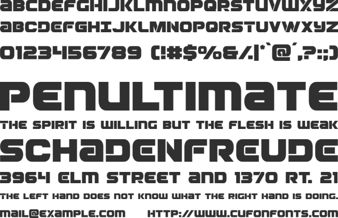 Ozda font preview