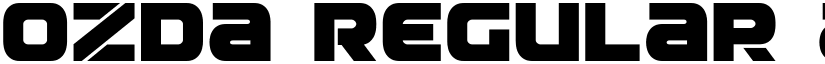 Ozda Regular font