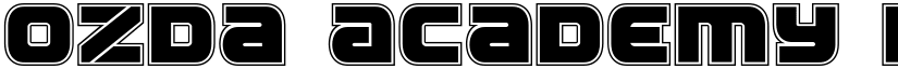 Ozda Academy Regular font