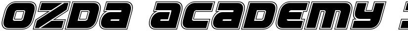 Ozda Academy Italic Italic font