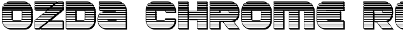 Ozda Chrome Regular font
