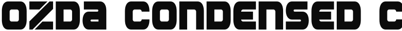 Ozda Condensed Condensed font