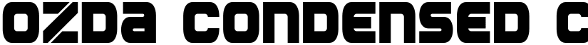 Ozda Condensed Condensed font