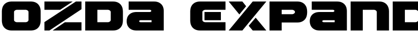 Ozda Expanded Expanded font