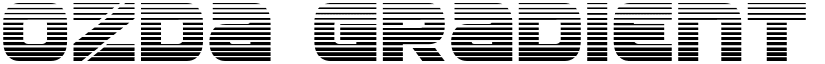 Ozda Gradient Regular font