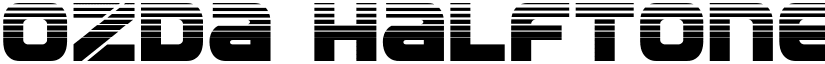 Ozda Halftone Regular font