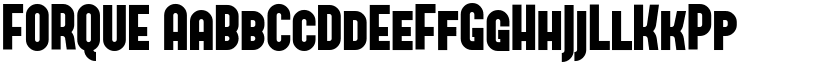FORQUE font