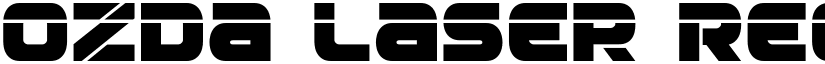 Ozda Laser Regular font