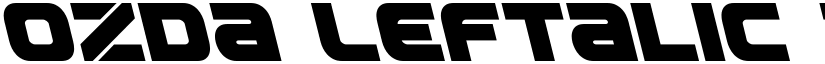 Ozda Leftalic Italic font