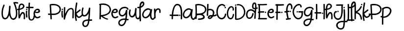 White Pinky Regular font