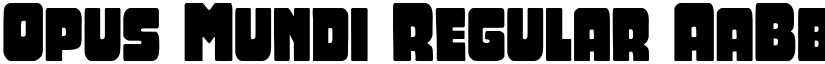 Opus Mundi Regular font
