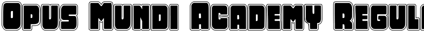 Opus Mundi Academy Regular font