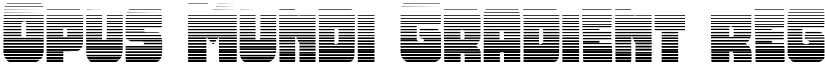 Opus Mundi Gradient Regular font
