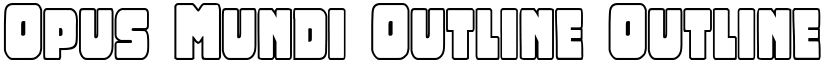 Opus Mundi Outline Outline font