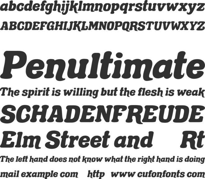Gecko Lunch font preview
