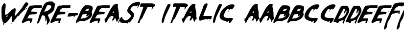 Were-Beast Italic font