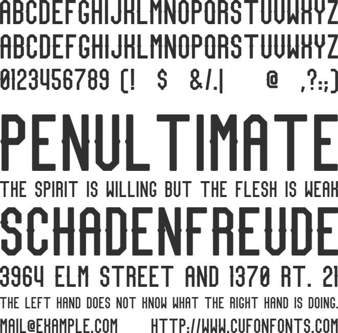 Team MVP font preview