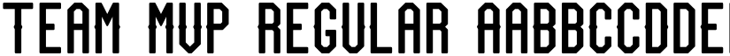 Team MVP Regular font