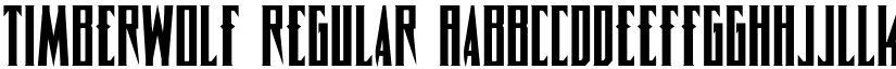 Timberwolf Regular font