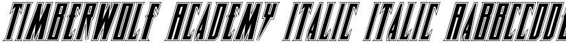 Timberwolf Academy Italic Italic font