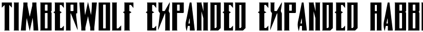 Timberwolf Expanded Expanded font