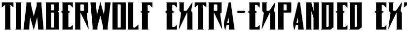 Timberwolf Extra-expanded Extra-expanded font