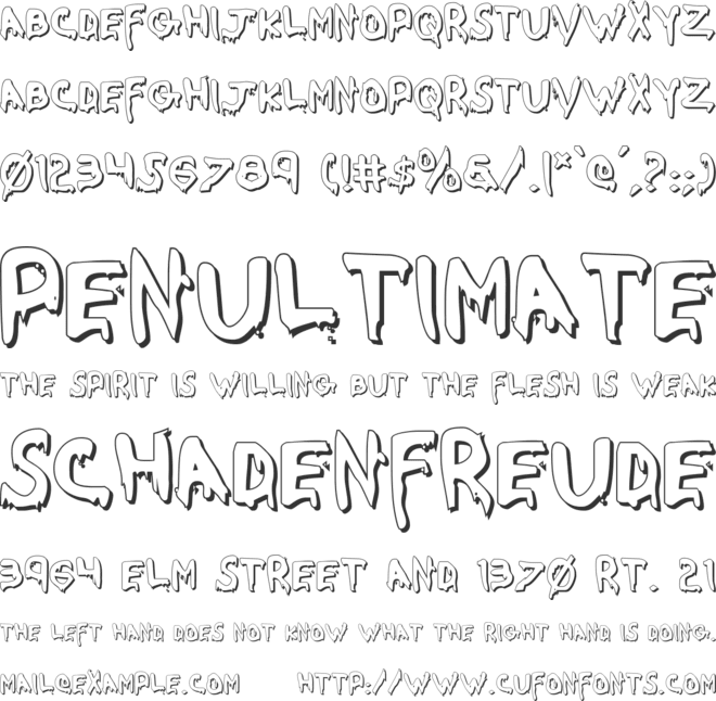 Were Beast font preview