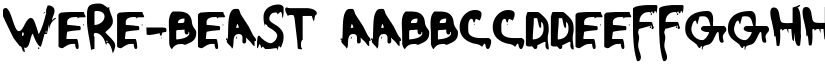 Were-Beast font