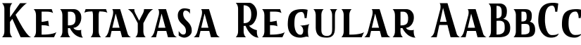 Kertayasa Regular font