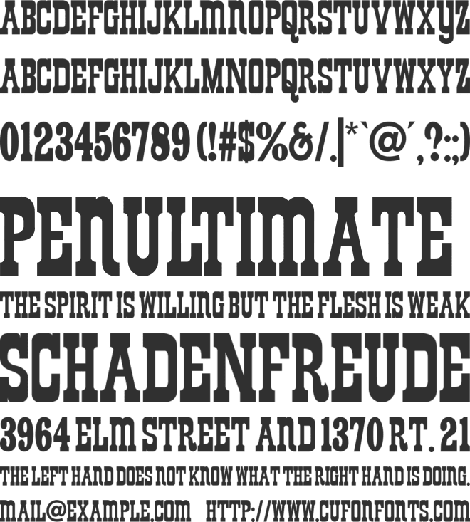 Wendyville font preview