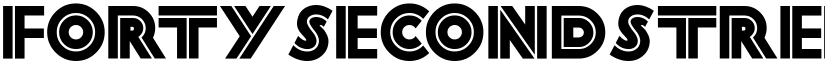FortySecondStreetHB font