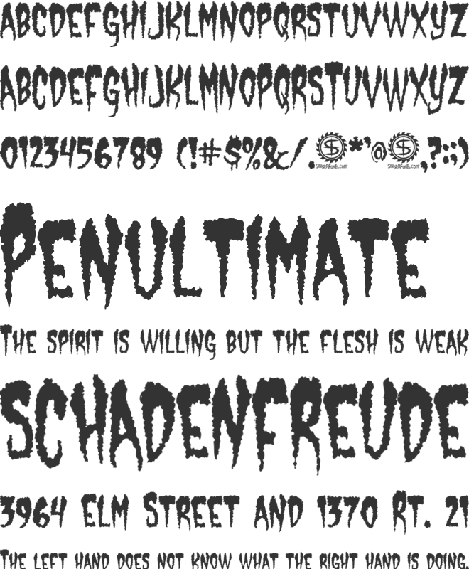 Castle Dracustein font preview