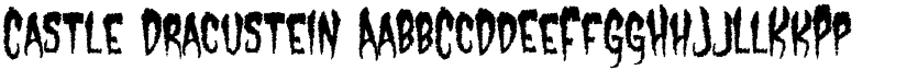 Castle Dracustein font