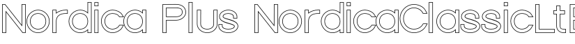 Nordica Plus NordicaClassicLtExtOl font