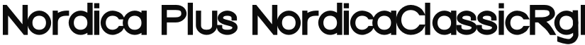 Nordica Plus NordicaClassicRgExt font