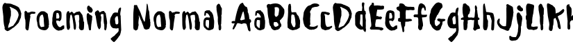 Droeming Normal font